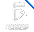 Anodized Aluminum Flush Mount Insert For Board Stairs Replacement For Marquipt