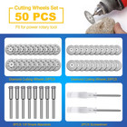 50x Diamond Cutting Wheel For Dremel Rotary Tool Die Grinder Metal Cut Off Disc 