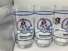 Lot Of  4  Vintage New England Patriots Collectible 5 5    Mobil Drinking Glass