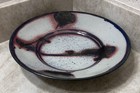 Decorative Bowl Gray Blue Pink Abstract Design