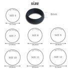 3pack Silicone Wedding Engagement Ring Men Women Rubber Band Gym Sports Ca