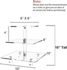 3 Tier Cupcake Stand Acrylic Tower Display With Led Light Premium Holder Dessert