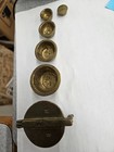 Antique Apothecary Brass Nesting Cup Scale Weights Set - Complete   Graduated