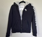 Abercrombie   Fitch Kids Navy Blue Hoodiejacket     Size Medium