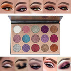 15 Colors Glitter Eyeshadow Palette Shimmer Ultra Pigmented Makeup Eye Shadow Po