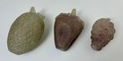Vintage Murano Style Scavo Art Glass Fruit Set Of 3 Pineapple Grapes Berry