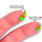 Kenders Firetiger Tungsten Akua Jig Skud  5 Pack  Panfish Jig