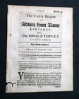 346 Years Old Very Early Rare Anti Catholic Protestant 1681 Variant Newspaper   