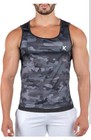 Kewlioo Men s Sauna Suit Tank Heat Trapping Sweat Compression Vest Camo L xl