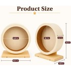 Hamster Wooden Silent Wheel  Small Animal Exercise Wheel Accessories  Quiet