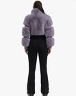 Gsou Snow Women s Faux Fur Snowsuit Jacket   Pants Purple Black Size L
