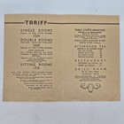 1937 Cumberland Hotel Vintage Brochure Menu London England Great Britain Uk