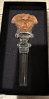 Rosenthal Versace Medusa Head Glass Bottle Stopper Amber Orange Nib