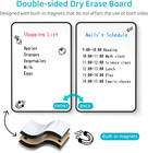 Magnetic Dry Erase Board For Fridge  Double-sided Magnetic White Board  8 x12 fr