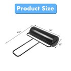 17-gallon Lawn Roller Heavy-duty Steel Push pull Sod Roller 36 x12  Black