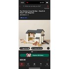 New Hearth   Hand With Magnolia Toy Chicken Coop 8pc Set White Grey Wood