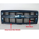 New Z71 Deep Ocean Blue Front Grille Grill For Chevrolet Silverado 1500 2014-15