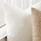 Pack Of 2 20x20 Inch Decorative Boucle Throw Pillow Covers Textured Square Pi   