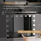 Hollywood Vanity Mirror With Lights  23 x18  Lighted Makeup Mirror With 10x