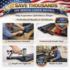 Restaurant Booth Seat Cover Replacement  Staple On  Custom Fit  Heavy Duty Vinyl