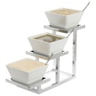 Hubert Chrome 3-tier Buffet Stand For Bowls