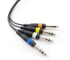 20ft 4-channel 1 4  Stereo Male male Plug Audio Mixer Snake Cable - Xr-s520