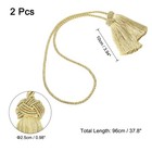 2pcs Tassel Curtain Tiebacks  Curtain Holdbacks With Tassel For Home  Golden