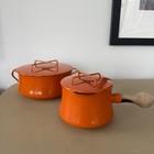 Vintage 1973 Dansk Kobenstyle By Jens Quistgaard Kumquat Orange Cookware Pots