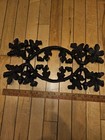 Vintage Cast Iron Architectural Salvage  Acorn Oak Leaves Black Garden Trivet 