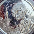 2021 Republic Of Ghana Alien 1 Troy Ounce Silver Coin Scottsdale Mint