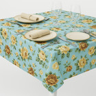 Tablecloth Polyester Fabric Stain And Wrinkle Resistant 70 Inch Round