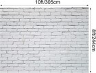 10x8ft Brick Wall Backdrop For Photography Polyester Fabric Brick Photo  White