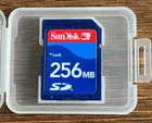 Sandisk 256mb Secure Digital Memory Card  Plastic Case  Sd  Camera  Photo