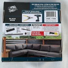 New Pylex Deck Sunblind System 11060 Louvers Bracket Shutter Hardware Kit Black