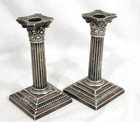 Antique Gorham Ep Silverplate 0130 Corinthian Column 1896-1940 Candlesticks Vgc