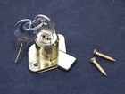 Desk Office Drawer Cabinet Lock Brass 7 8 dia X 3 4 l Cylinder  keyed Alike  Hn