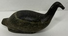Vintage Inuit Soapstone Goose Bird Carving Signed Eskimo Art Sculpture Canada