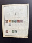 China 1902-1912 Colling Dragon Collection  19 Stamps  used  on Old Album Page