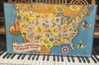 1939 Walt Disney   Standard Oil Co  Of California Promotional Pictorial Game Map