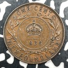 1936 Newfoundland Large Cent Lot f5327