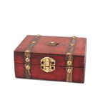 Handmade Vintage Wooden Treasure Case Home Decor Trinket Jewelry Storage Box