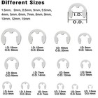 380pcs Stainless E-clip Circlip External Retaining Ring Assortment Set  14 Sizes