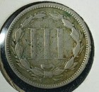 1870 Three Cent Nickel - Free Shipping