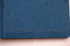 Creative Memories 12 x 12  Denim Blue Jeans Strap Hinge Scrapbook Album W 2 Pgs