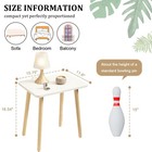 Foraofur Small Side Table  Modern Wood Mini Coffee Table  Easy Assembly Compa   