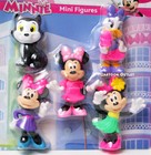 Disney Minnie Mouse Figure Set Daisy Duck Toy Figaro Cat 5 Pc