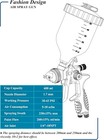 22 Oz  Hvlp Air Spray Gun Auto Car Paint Sprayer  1 7mm Nozzle  With Filter And