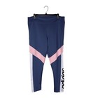 Adidas Leggings Size Xl Designed 2 Move Colorblock Reg Rise 7 8 Tight Blue Pink