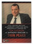 2019 Twin Peaks Archives Modern Autograph Tom Sizemore As Anthony Sinclair