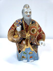 Vintage Japanese Kutani Statue Figurine 8 5in H Ornate Colorful